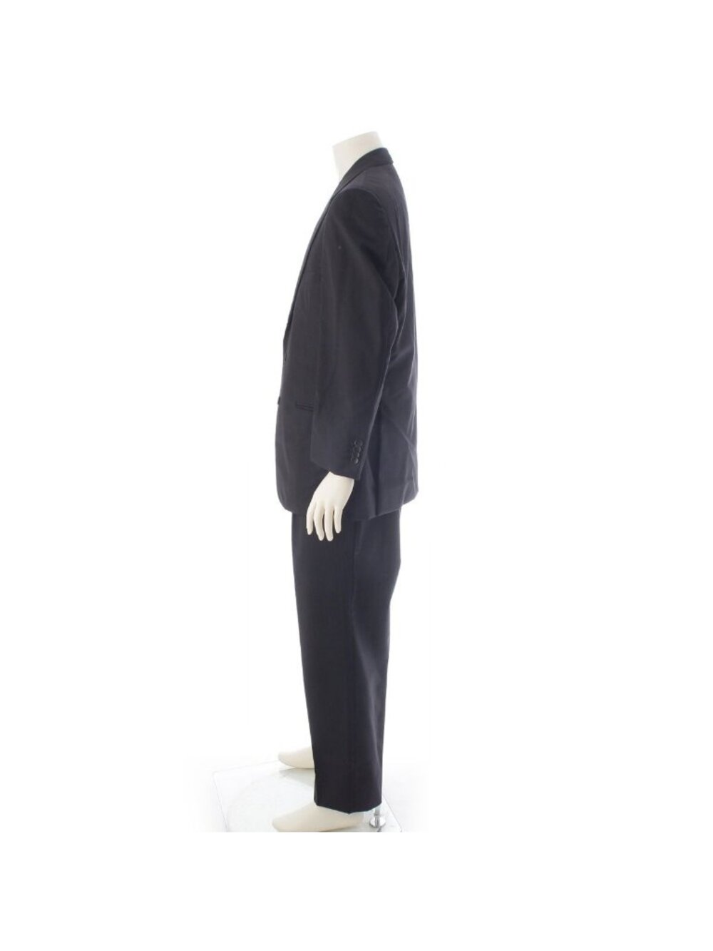 Gucci Era Collection Wool Set Suit Pinstripe Black 52 - Picture 3 of 10